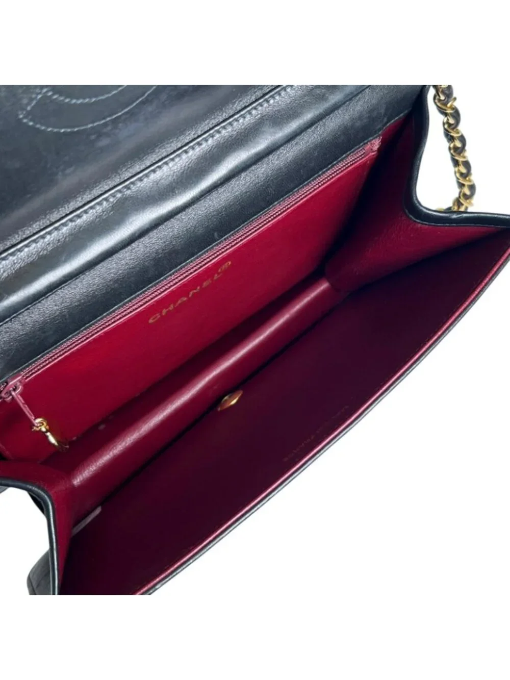 Chanel Shoulder Bag Quilted 23 Black Chain